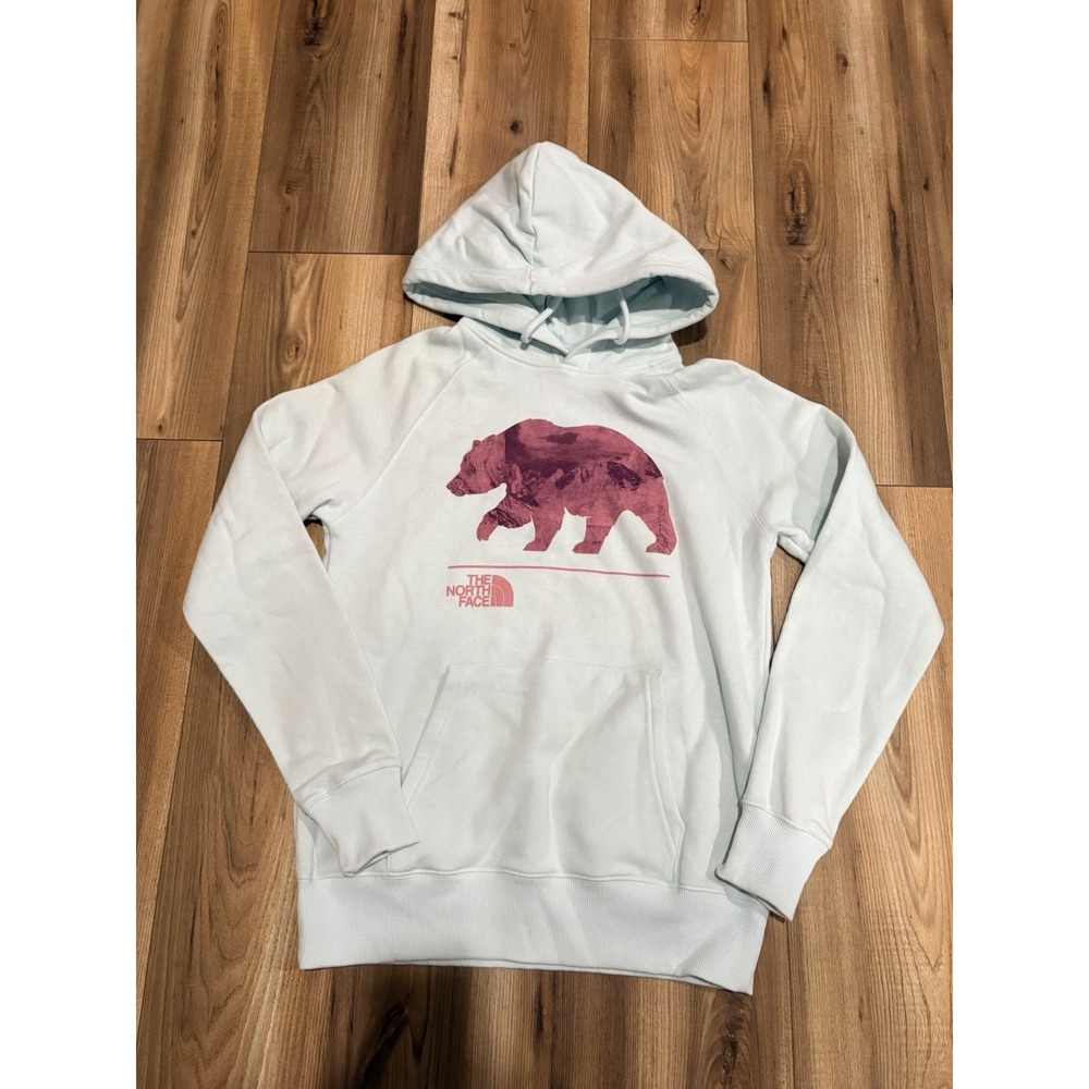 The North Face Hoodie Sweatshirt Beat Women's XS Pink Light Blue